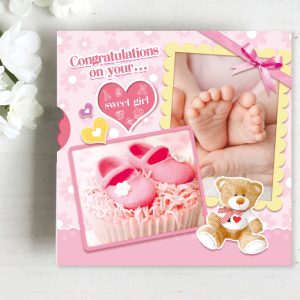 圆盘装置 女孩出生祝贺款 效果图